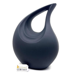 Premium Matte Black Teardrop Urns for Ashes Adult male - Urn - urns for human ashes adult female - Urns - Cremation Urns for Adult Ashes