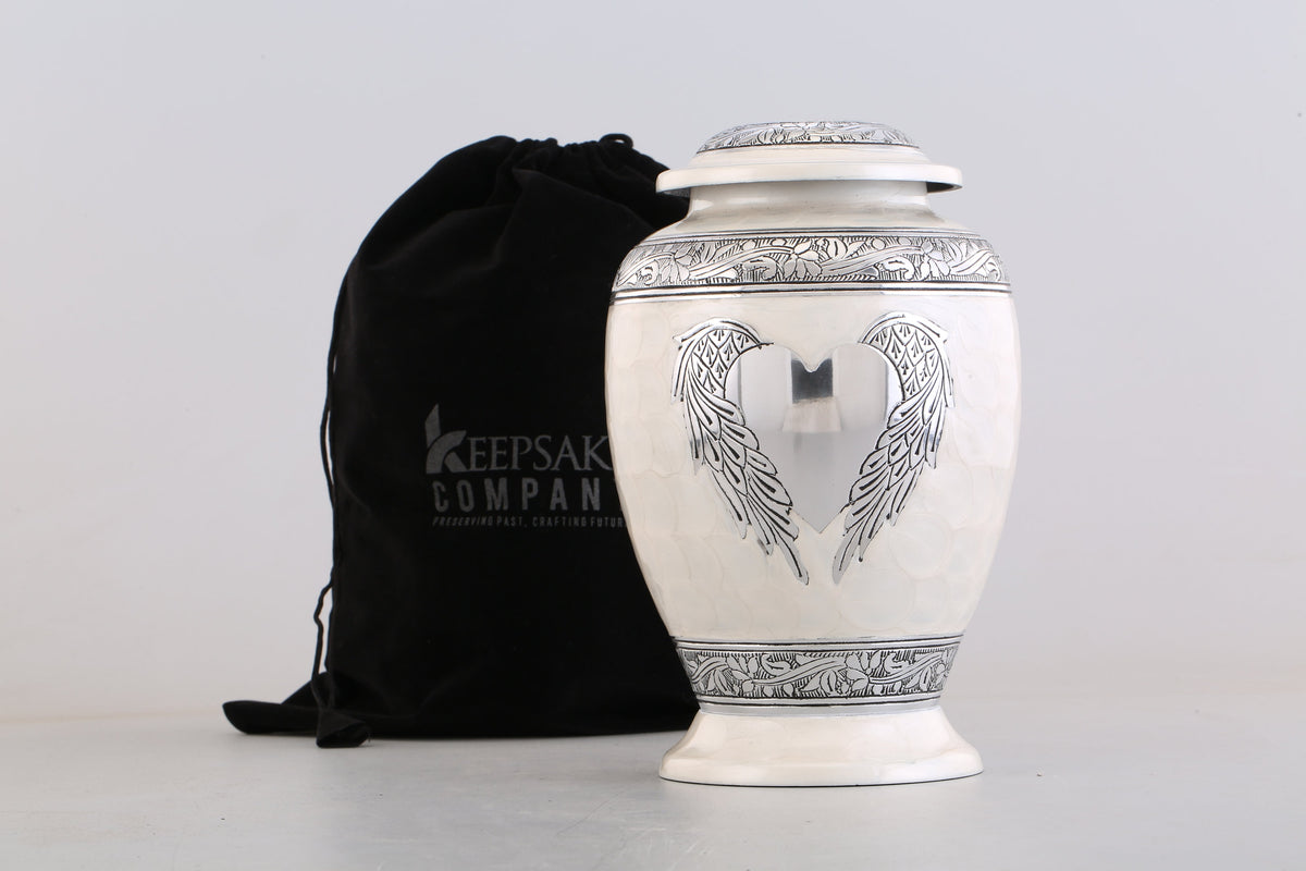 White Urns for Ashes Adult Male - Urn - Cremation Urn - Urn - Urns - Urns for Human Ashes- Cremation Urns for Adult Ashes - Decorative urns