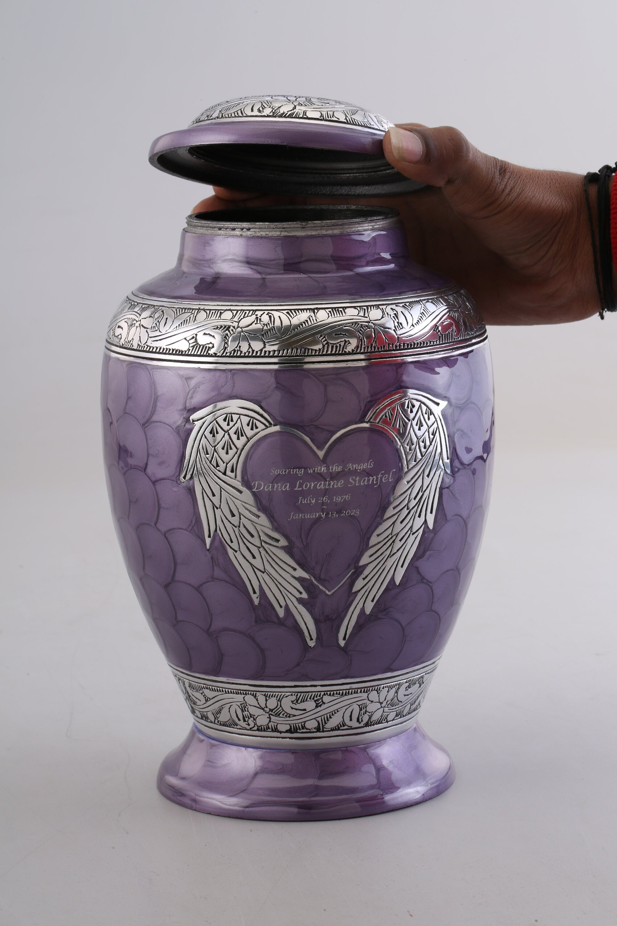 Purple Urns for Ashes Adult Male - Urn - Urns for Human Ashes - Cremation Urns for Adult Ashes - Decorative Urns - Cremation Urn - Burial