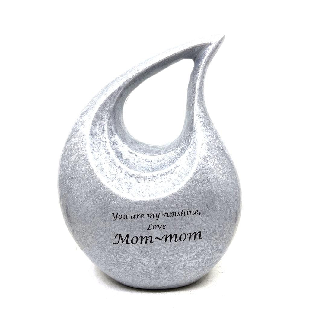 Crackle Teardrop Urns for Ashes Adult Male - Urns for Human Ashes - Urn - Cremation Urns for Adult Ashes - Ashes Keepsake - Cremation Urns