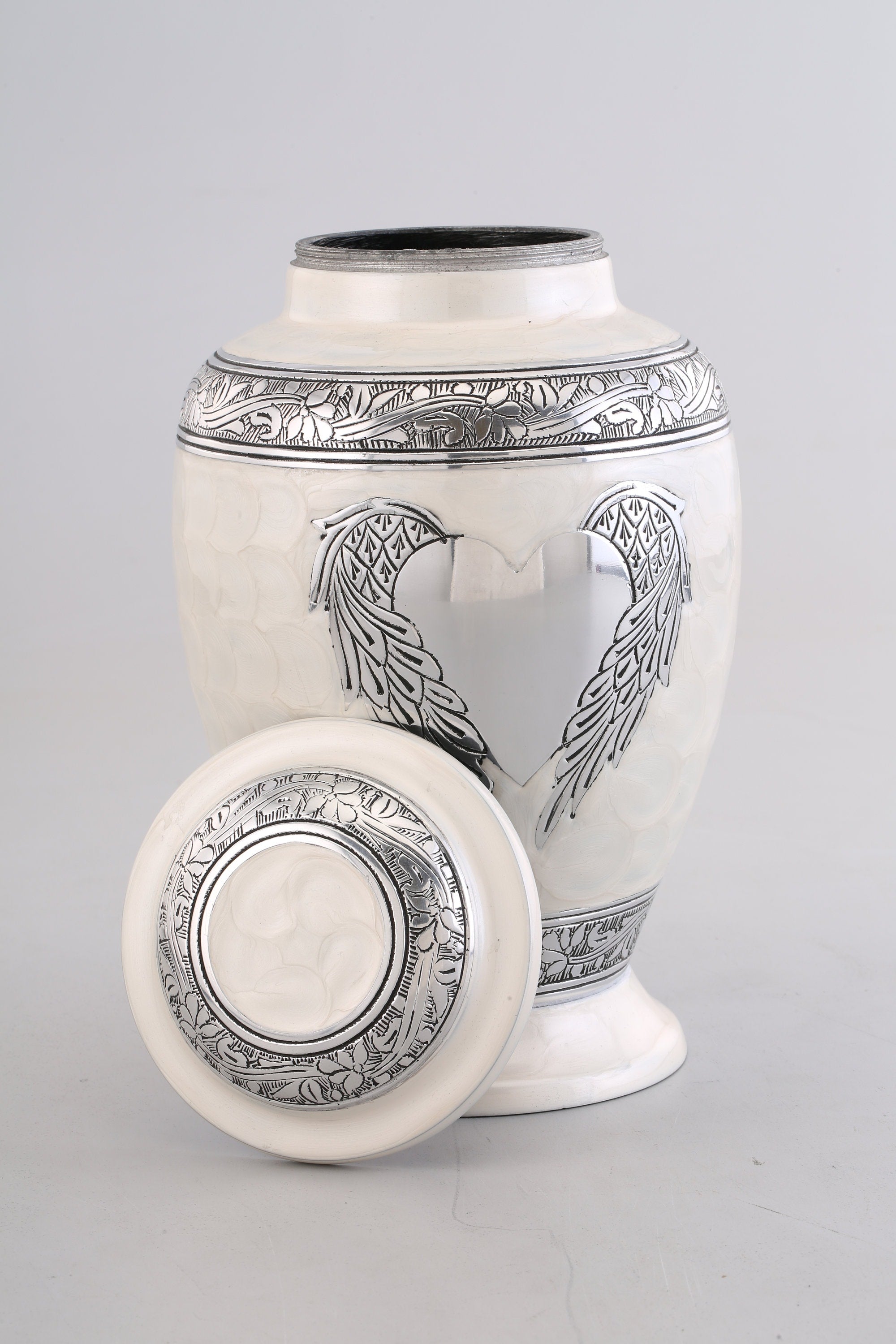 White Urns for Ashes Adult Male - Urn - Cremation Urn - Urn - Urns - Urns for Human Ashes- Cremation Urns for Adult Ashes - Decorative urns