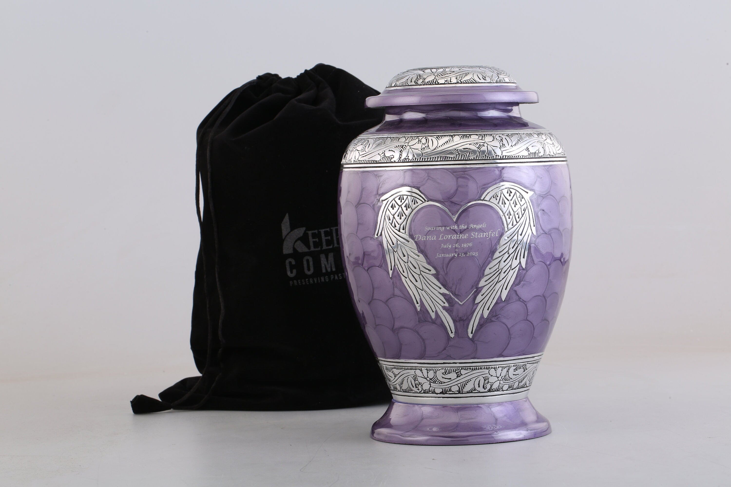 Purple Urns for Ashes Adult Male - Urn - Urns for Human Ashes - Cremation Urns for Adult Ashes - Decorative Urns - Cremation Urn - Burial