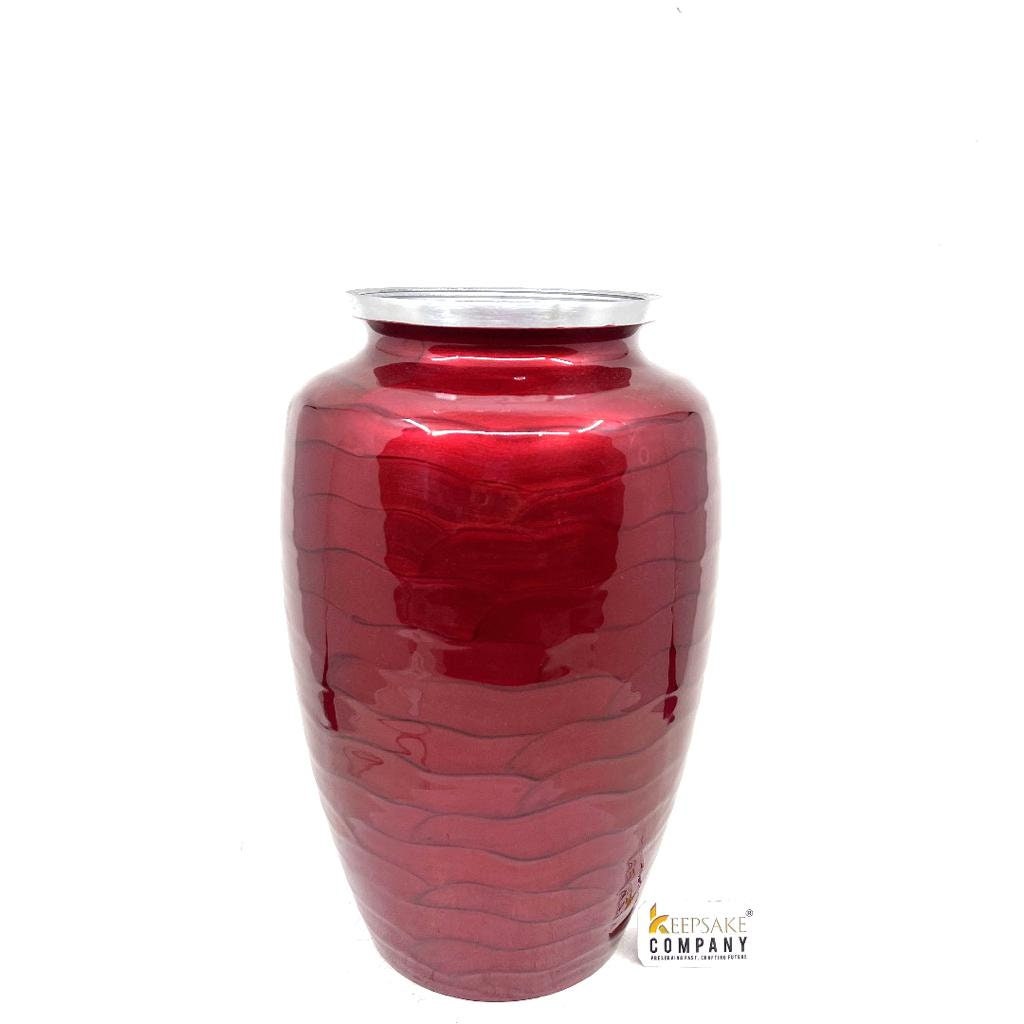 Red Cremation Urns for Adult Ashes - Urns for Human Ashes - Urns for Ashes Adult Male - Urn - Decorative Urns - Burial Urn - Funeral Urn