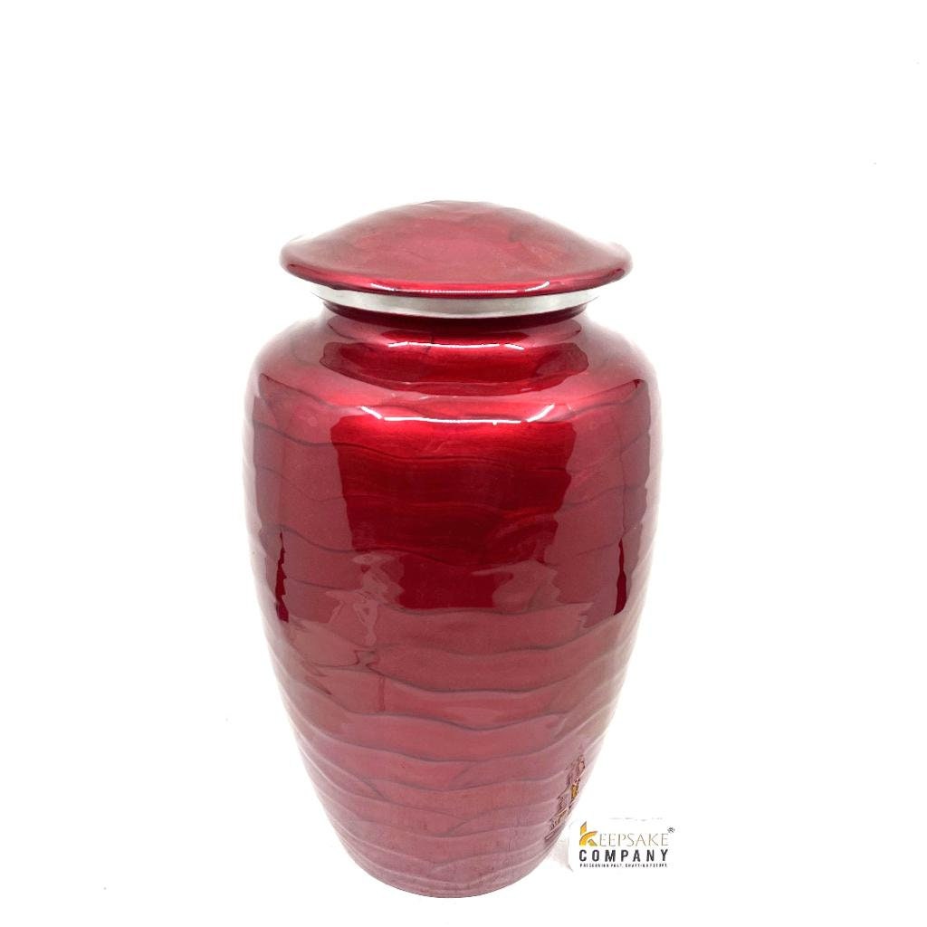 Red Cremation Urns for Adult Ashes - Urns for Human Ashes - Urns for Ashes Adult Male - Urn - Decorative Urns - Burial Urn - Funeral Urn