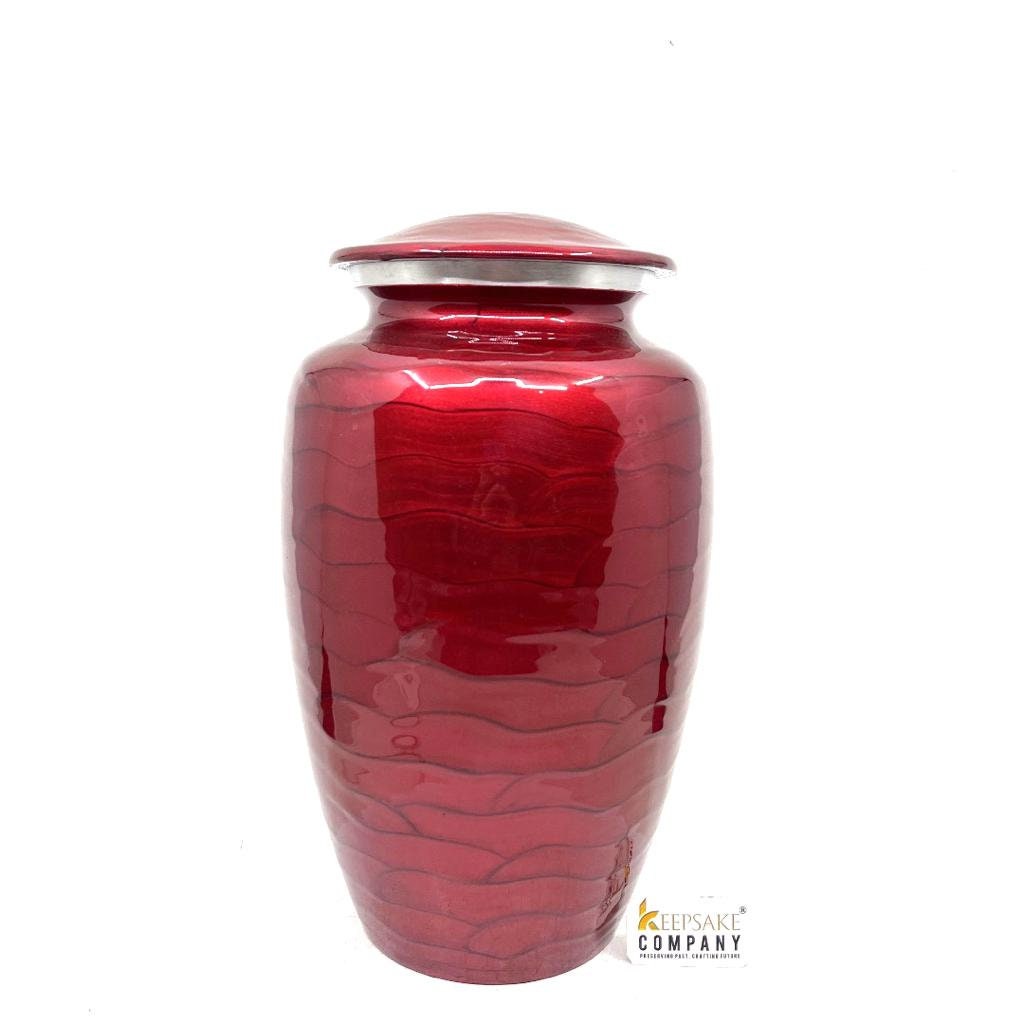 Red Cremation Urns for Adult Ashes - Urns for Human Ashes - Urns for Ashes Adult Male - Urn - Decorative Urns - Burial Urn - Funeral Urn