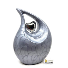 Grey Teardrop Urns for Ashes Adult Male - Urns for Human Ashes - Urn - Cremation Urns for Adult Ashes - Ashes Keepsake - Cremation Urns -ern