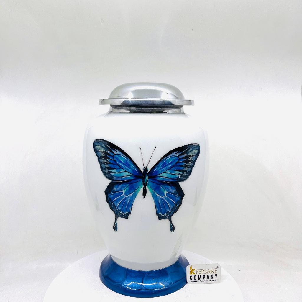 Blue Cremation Urns for Adult Ashes - Urns for Human Ashes - Urns for Ashes Adult Male - Urn - Decorative Urns - Burial Urn - Funeral Urn