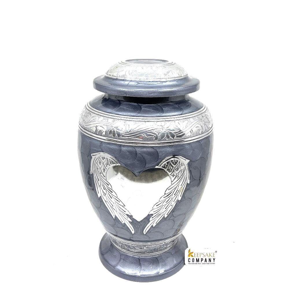 Grey Cremation Urns for Adult Ashes - Urns for Human Ashes - Urns for Ashes Adult Male - Urn - Decorative Urns - Burial Urn - Funeral Urn