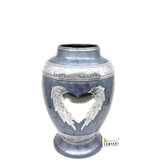 Grey Cremation Urns for Adult Ashes - Urns for Human Ashes - Urns for Ashes Adult Male - Urn - Decorative Urns - Burial Urn - Funeral Urn