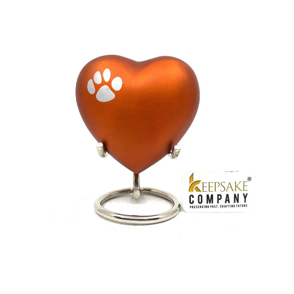 Orange Pet Urn - Pet Urns - Pet Urns for Dogs Ashes - Dog Urn - Dog Urns for Ashes  - Urns for Dogs - Urn for Dog Ashes - Cat Urn for Ashes