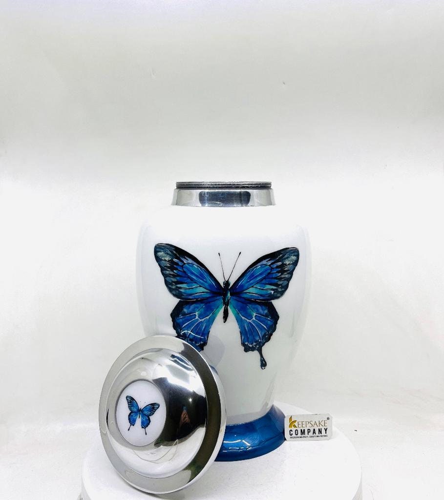 Blue Cremation Urns for Adult Ashes - Urns for Human Ashes - Urns for Ashes Adult Male - Urn - Decorative Urns - Burial Urn - Funeral Urn