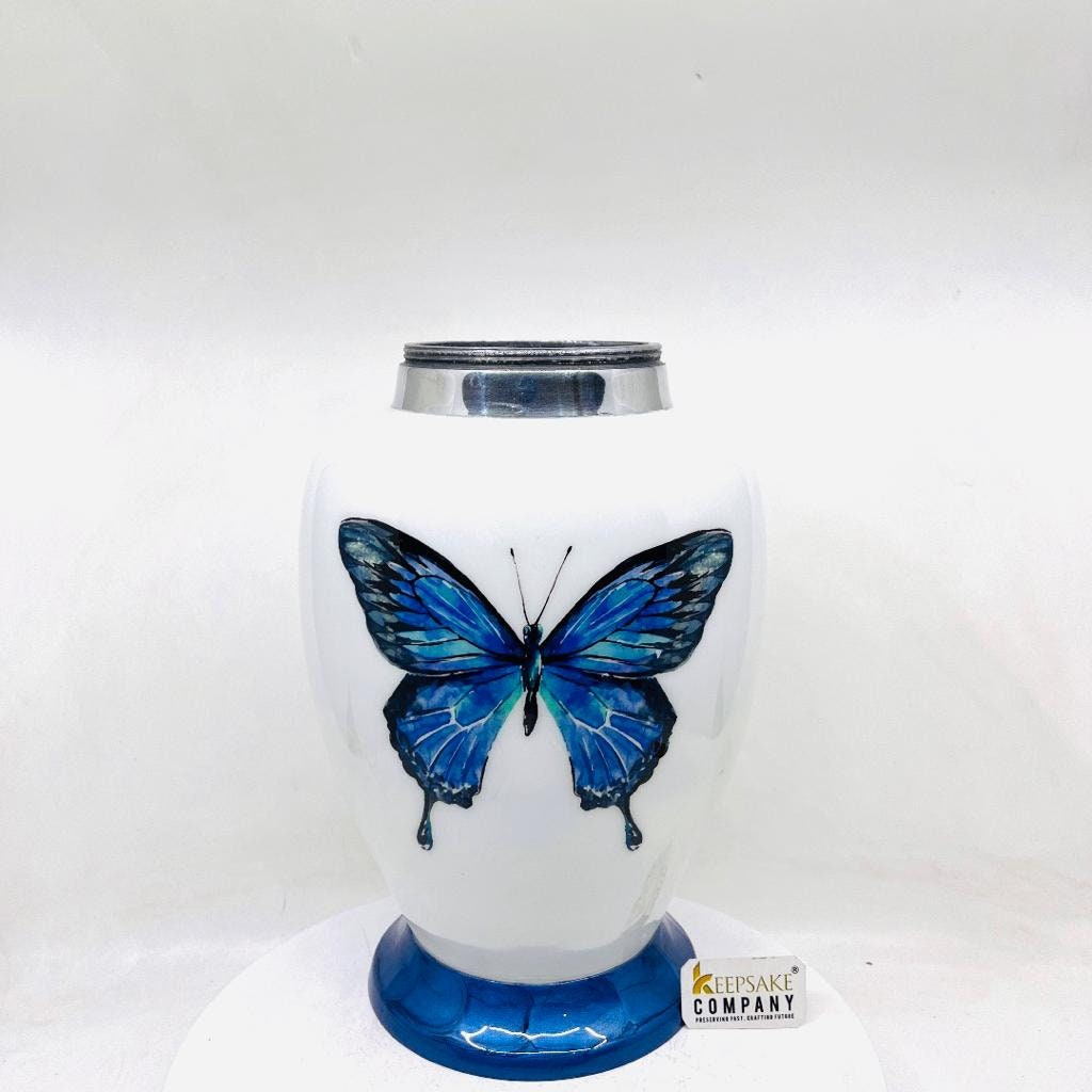 Blue Cremation Urns for Adult Ashes - Urns for Human Ashes - Urns for Ashes Adult Male - Urn - Decorative Urns - Burial Urn - Funeral Urn