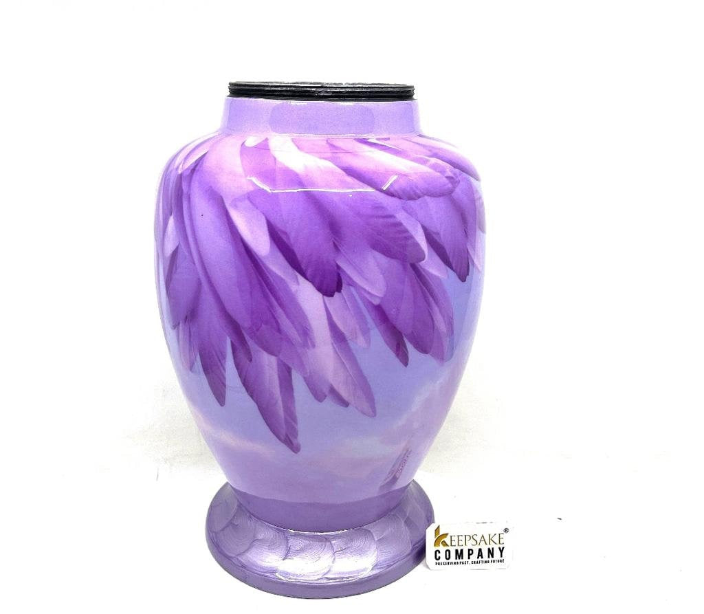 Purple Angel Wings Cremation Urns for Adult Ashes - Urns for Human Ash - Urn for Ashes Male - Urn - Decorative Urns - Burial Urn - Urns