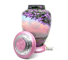 Pink Cremation Urns for Adult Ashes - Urns for Human Ash - Urn for Ashes Male - Urn - Decorative Urns - Burial Urn - Urns - Beautiful scene