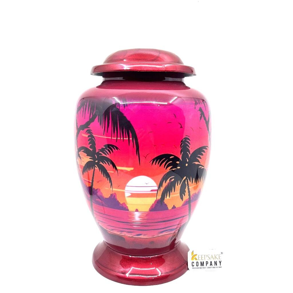 Red Adult cremation Urn for Ashes - Urns for Human Ashes - Urn - Funeral Urn - Cremation Urns  Adult Ashes, Ashes Keepsake, Decorative Urns