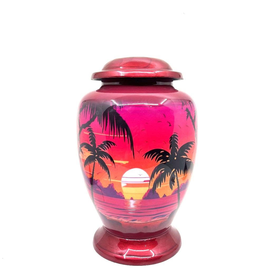 Red Adult cremation Urn for Ashes - Urns for Human Ashes - Urn - Funeral Urn - Cremation Urns  Adult Ashes, Ashes Keepsake, Decorative Urns