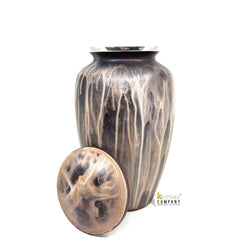 Brown Black Adult cremation Urn for Ash - Urns for Human Ashes  with Angel Wings and Heart - Urn - Urn - Funeral Urn from Keepsake Company