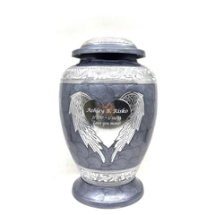 Grey Cremation Urns for Adult Ashes - Urns for Human Ashes - Urns for Ashes Adult Male - Urn - Decorative Urns - Burial Urn - Funeral Urn