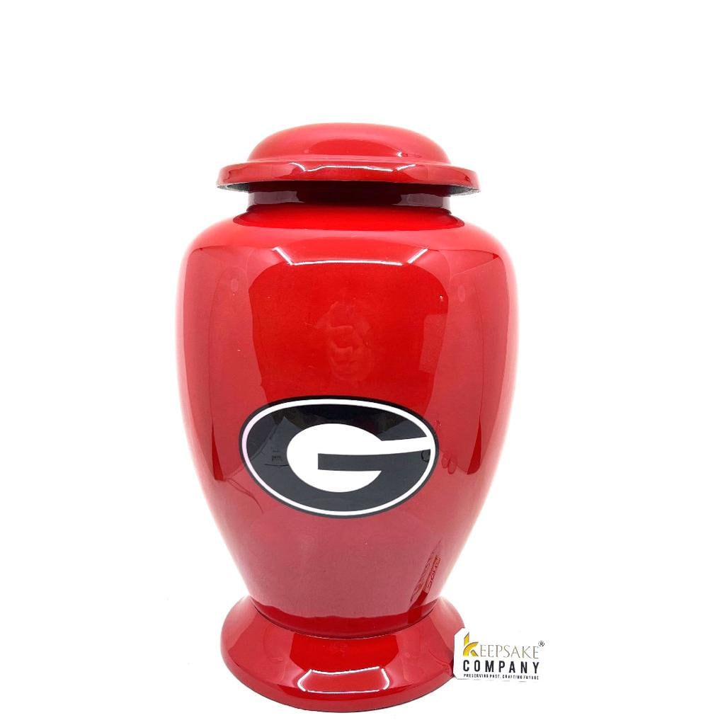 Red  Adult cremation Urn for Ashes - Urns for Human Ashes  with Angel Wings and Heart - Urn - Urn - Funeral Urn from Keepsake Company