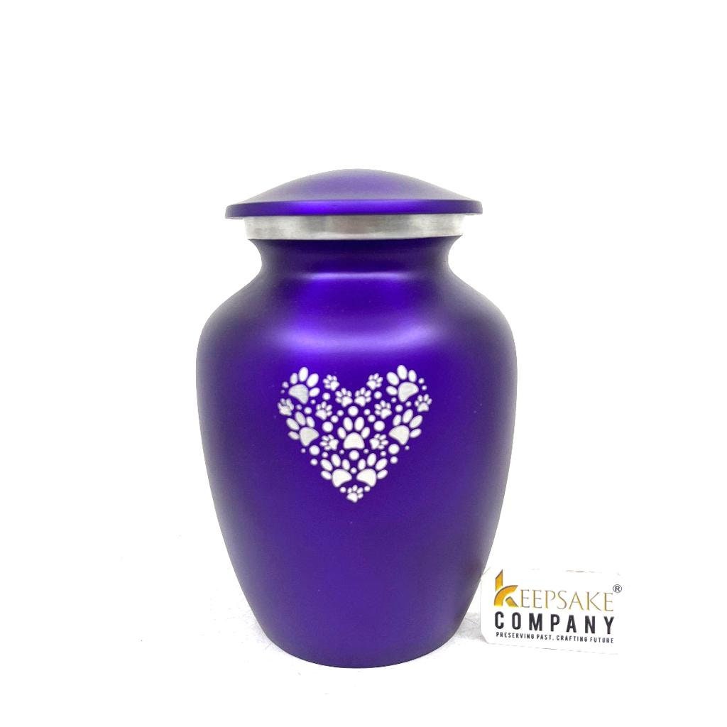 Purple Pet Urn - Pet Urns - Pet Urns for Dogs Ashes - Dog Urn - Dog Urns for Ashes  - Urns for Dogs - Urn for Dog Ashes - Cat Urn for Ashes