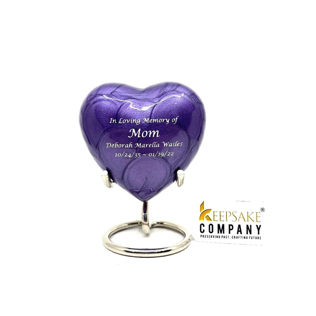 Heart Urn - Small Heart Urn - Mini Urn - Small Urns for Human Ashes - Urn - Cremation Urn - Keepsake Urns for Human Ashes - Small Urn