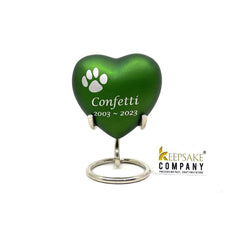 Green Pet Urn - Pet Urns - Pet Urns for Dogs Ashes - Dog Urn - Dog Urns for Ashes  - Urns for Dogs - Urn for Dog Ashes - Cat Urn for Ashes