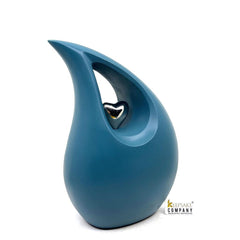 Premium Matt Teal Teardrop Urns for Ashes Adult male - Urn - urns for human ashes adult female - Urns - Cremation Urns for Adult Ashes