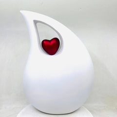 Extra Large / Double Adult White Matte Cremation Urns for Ashes Adult Male - Adult Urn - Funeral Urn - Urn - Urns for Human Ashes Keepsake C