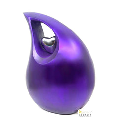 Extra Large Purple Adult teardrop Cremation Urn For Human Ashes - Urn - Burial Urn - Urns for Ashes - funeral urn by Keepsake Company