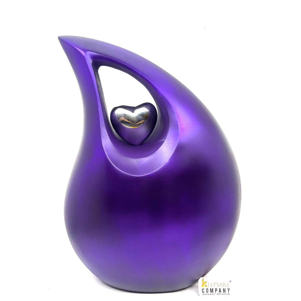 Extra Large Purple Adult teardrop Cremation Urn For Human Ashes - Urn - Burial Urn - Urns for Ashes - funeral urn by Keepsake Company