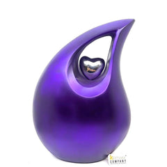 Extra Large Purple Adult teardrop Cremation Urn For Human Ashes - Urn - Burial Urn - Urns for Ashes - funeral urn by Keepsake Company