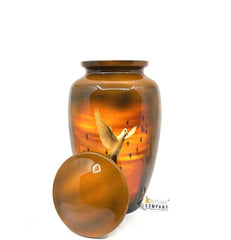 White Grey Adult Urn - Cremation Urns for Adult Ashes - Urns for Ashes Adult Male - Urn - Urns for Human Ashes - Decorative Urn - Ern