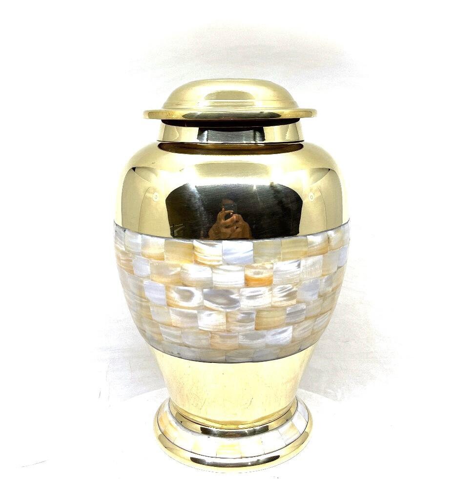 Mother of Pearl Urn for Human Ashes - Urn - Cremation Urns for Adult Ashes - Urn - Urns for Ashes Adult Male - Urns for Human Ashes