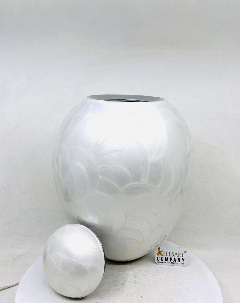 White Cremation Urns for Adult Ashes - Urns for Human Ashes - Urns for Ashes Adult Male - Urn - Decorative Urns - Burial Urn - Funeral Urn