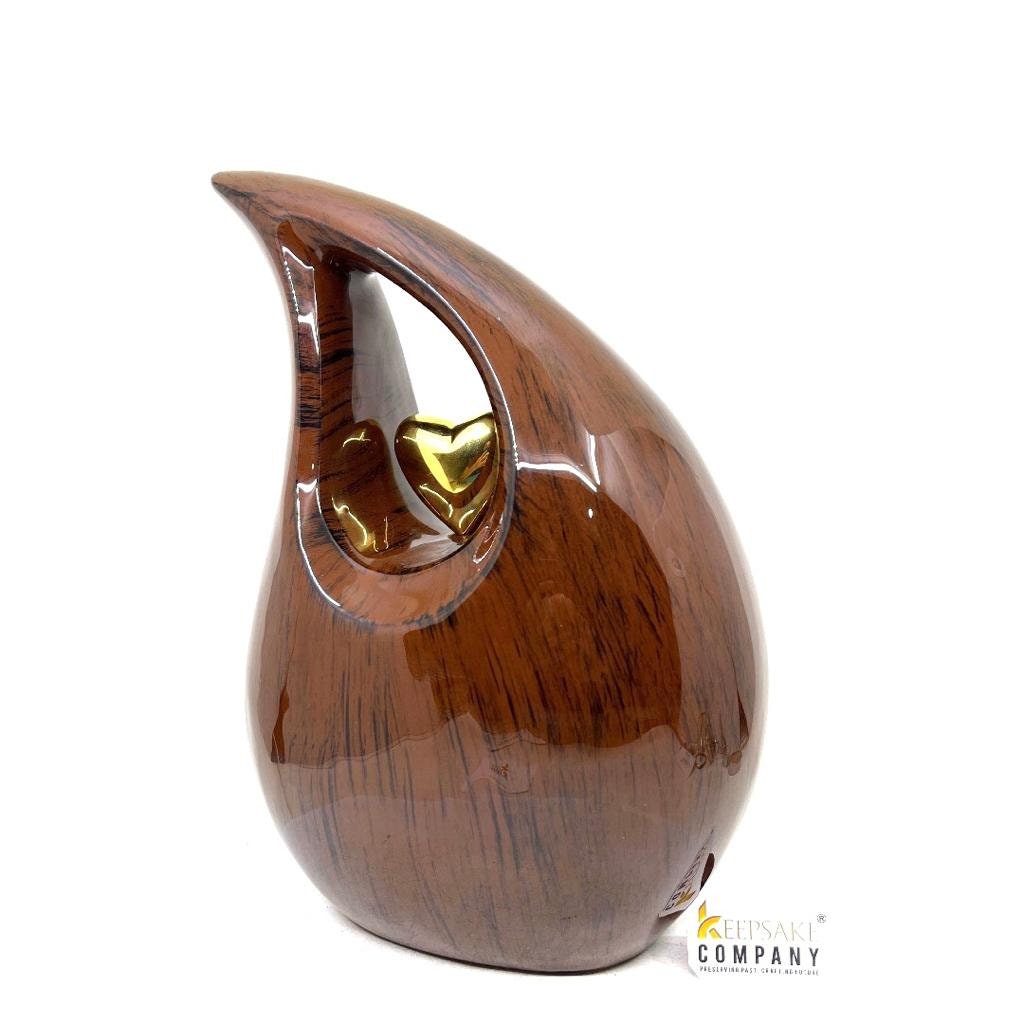 Premium Black Brown Teardrop Urns for Ashes Adult male - Urn - urns for human ashes adult female - Urns - Cremation Urns for Adult Ashes