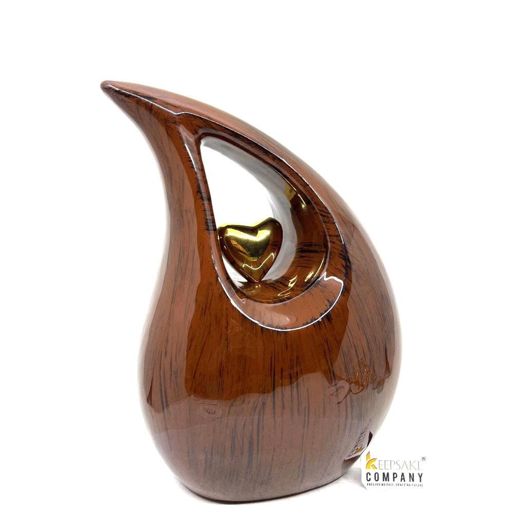 Premium Black Brown Teardrop Urns for Ashes Adult male - Urn - urns for human ashes adult female - Urns - Cremation Urns for Adult Ashes