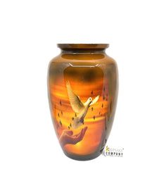 White Grey Adult Urn - Cremation Urns for Adult Ashes - Urns for Ashes Adult Male - Urn - Urns for Human Ashes - Decorative Urn - Ern