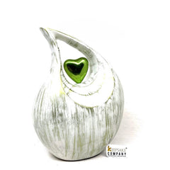 Gorgeous Green Teardrop Urn  - Urns for Ashes Adult male - urns for human ashes female - Cremation Urns for Adult Ashes  - Urns - Urn