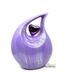 Glorious Lavender Silver Urn - Urns for Ashes Adult male - urns for human ashes female - Cremation Urns for Adult Ashes  - Urns - Urn