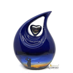 Blue Golf Teardrop Cremation Urns for Ashes -  Urns for Ashes  - Urn -  Funeral Urn - Urn for Ashes - Memorial urn - Personalized Urn