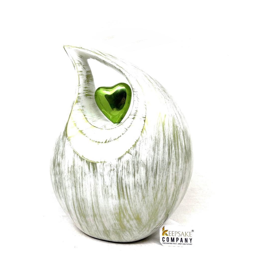 Gorgeous Green Teardrop Urn  - Urns for Ashes Adult male - urns for human ashes female - Cremation Urns for Adult Ashes  - Urns - Urn