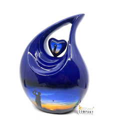 Blue Golf Teardrop Cremation Urns for Ashes -  Urns for Ashes  - Urn -  Funeral Urn - Urn for Ashes - Memorial urn - Personalized Urn