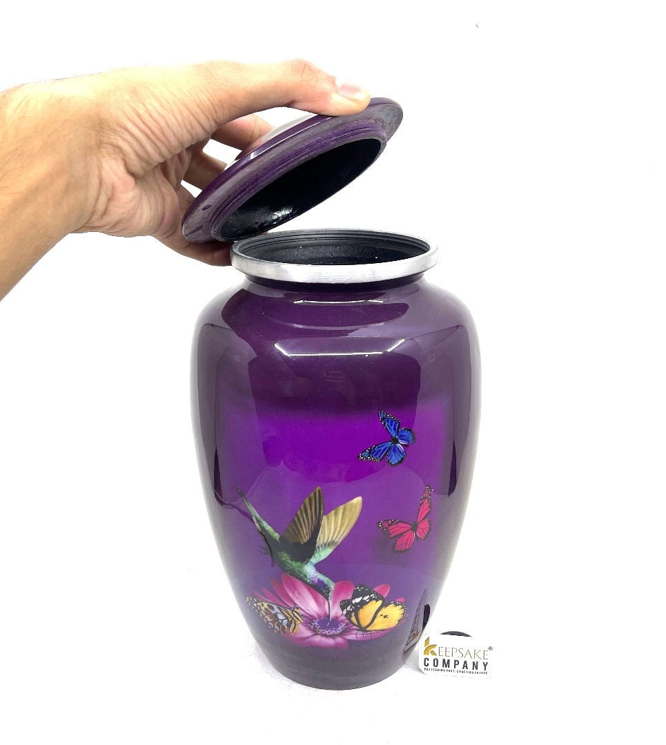 Butterfly and Humming Bird Urns for Adult Ashes - Urns for Ashes - Urn - Urns for Human Ashes - Decorative Urn - Memorial Urns - Ern - Urne