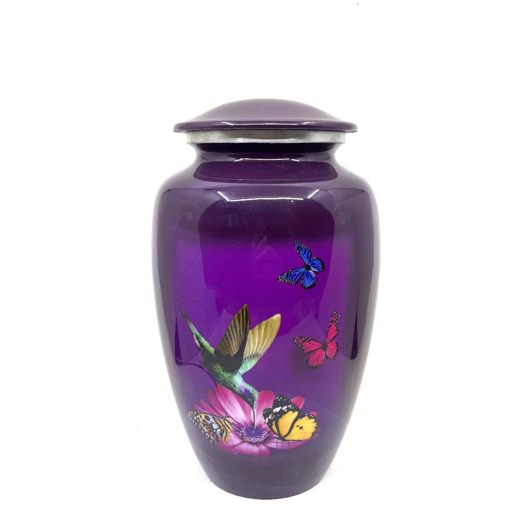 Butterfly and Humming Bird Urns for Adult Ashes - Urns for Ashes - Urn - Urns for Human Ashes - Decorative Urn - Memorial Urns - Ern - Urne