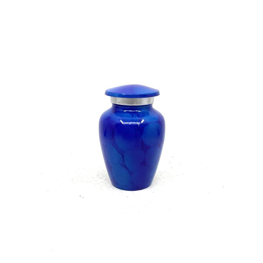 Blue Black Small Urns for Human Ashes - Mini Urns for Human Ashes - Keepsake Urns for Human Ashes - Small Urn - Small Urns for Ash - Urn