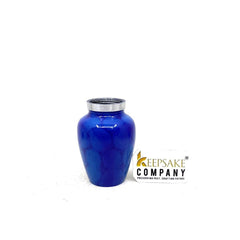 Blue Black Small Urns for Human Ashes - Mini Urns for Human Ashes - Keepsake Urns for Human Ashes - Small Urn - Small Urns for Ash - Urn