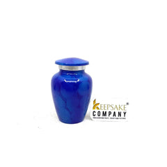 Blue Black Small Urns for Human Ashes - Mini Urns for Human Ashes - Keepsake Urns for Human Ashes - Small Urn - Small Urns for Ash - Urn