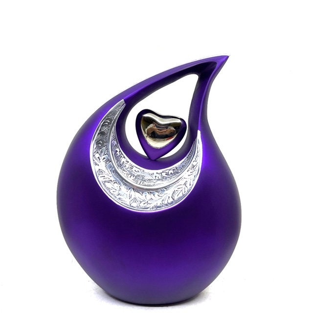 Super Premium Purple Teardrop Urns for Ashes Adult male - Urn - urns for human ashes adult female - Urns - Cremation Urns for Adult Ashes