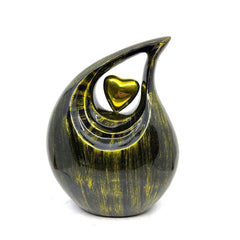 Gorgeous Black Teardrop Urn - Urns for Ashes Adult male - urns for human ashes female - Cremation Urns for Adult Ashes  - Urns - Urn