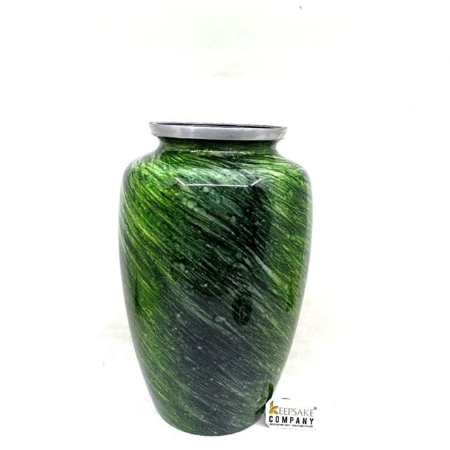 Glorious Green Adult Cremation Urn for Human Ashes - Cremation Urn - Can be Personalized - Memorial Urn - Urn for Ash - Keepsake Urn